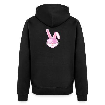 Skihase, Afterski, vacances d'hiver, le ski - Veste à capuche bio Premium Unisexe - noir - Dos - Nico (187cm)