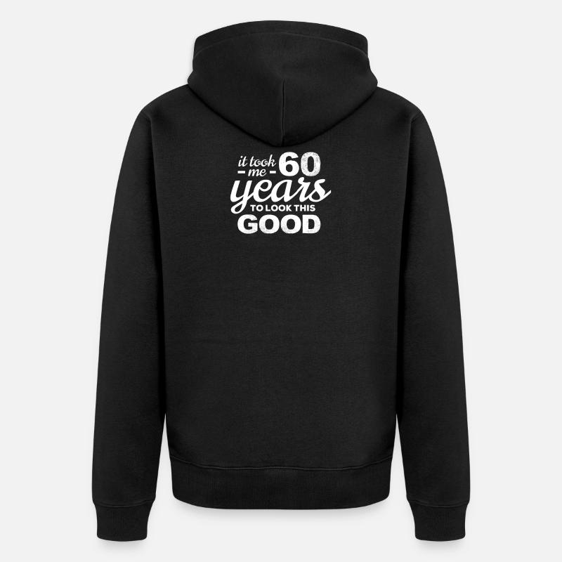 60 ans 60e anniversaire - Veste à capuche bio Premium Unisexe - noir