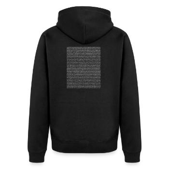 Pi 1000 emplois - Nerd Geek cadeaux T-shirts - Veste à capuche bio Premium Unisexe - noir - Dos - Nico (187cm)