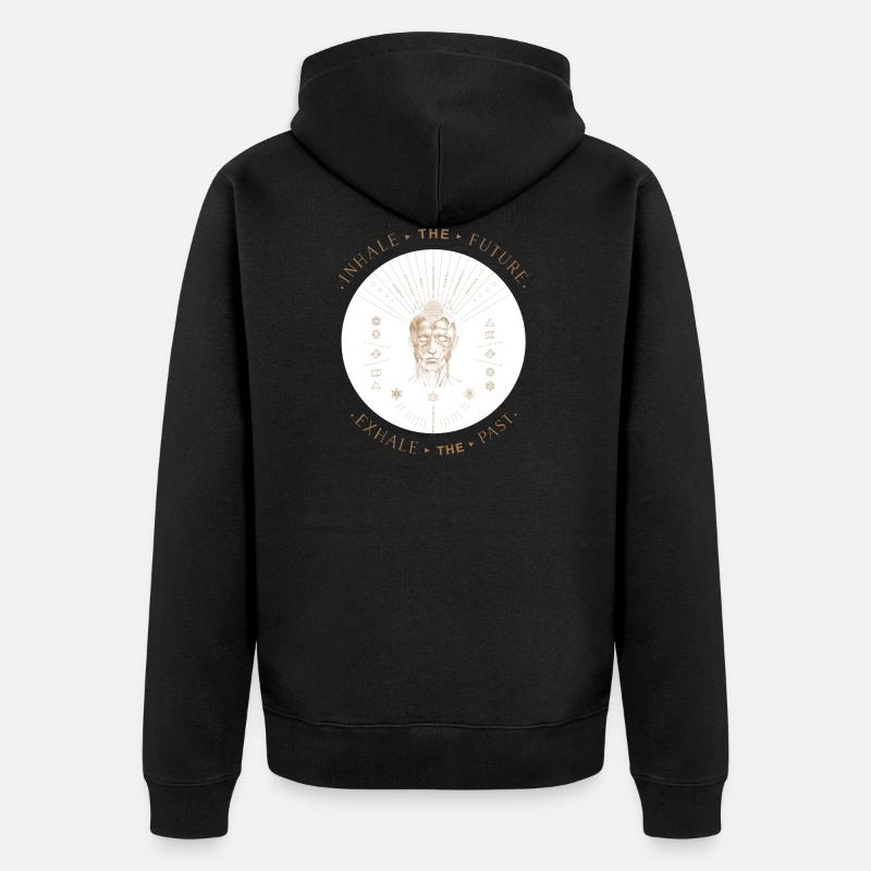 Head 25 - Unisex Premium Bio Zip Hoodie - Schwarz