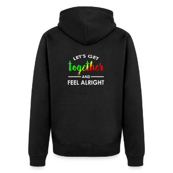 Reggae Musique chill cadeau Reggaeton - Veste à capuche bio Premium Unisexe - noir - Dos - Nico (187cm)