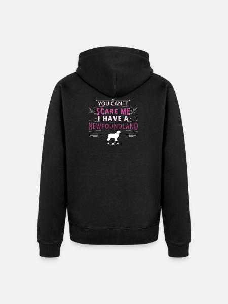 Newfoundland scare Newfoundland - Unisex Premium Organic Zip Hoodie - black