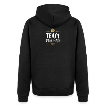 Mariage de mariage royal cadeau Harry et Meghan - Veste à capuche bio Premium Unisexe - noir - Dos - Nico (187cm)