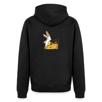 I love bowling bowling Easter gift - Unisex Premium Organic Zip Hoodie - black - Back - Nico (187cm)