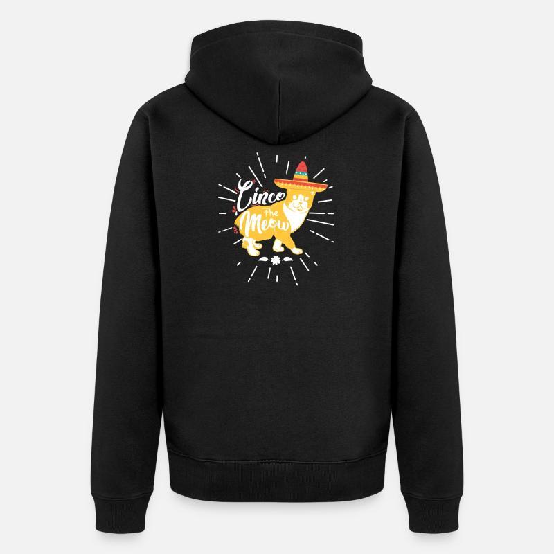 Cinco le Miaou - Veste à capuche bio Premium Unisexe - noir