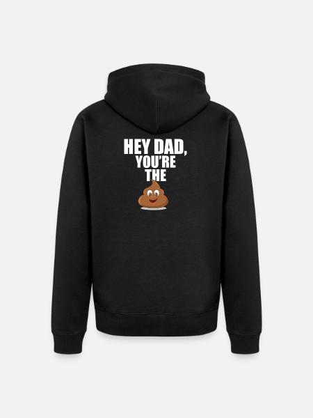 Father's Day gift dad - Unisex Premium Organic Zip Hoodie - black