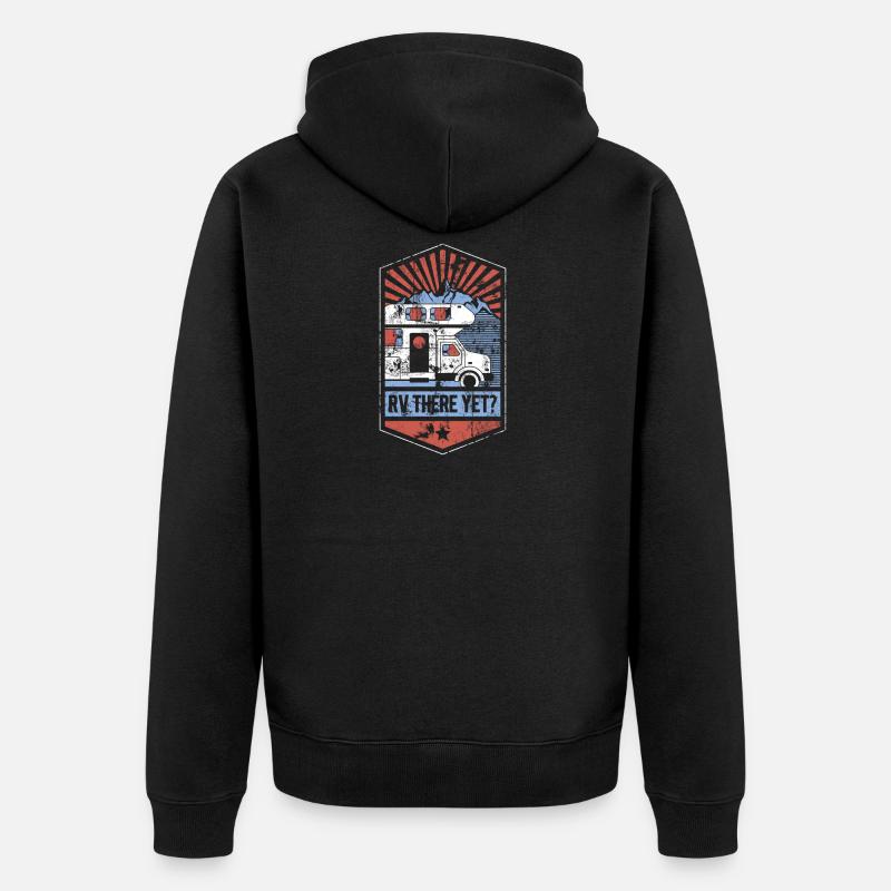 Voyage Vacances Camping CampingBus - Veste à capuche bio Premium Unisexe - noir