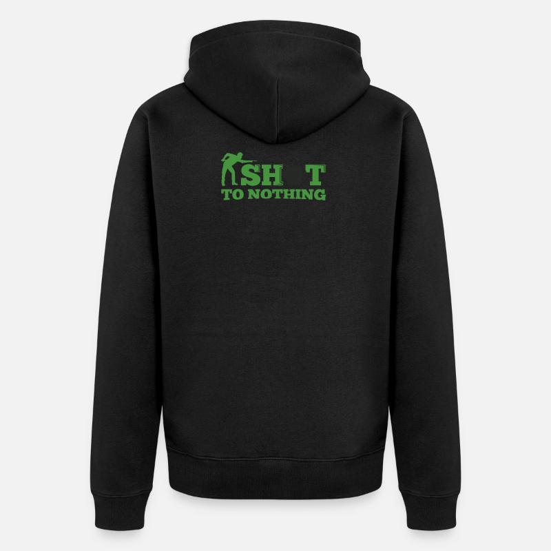 Snooker tiré à rien - Veste à capuche bio Premium Unisexe - noir