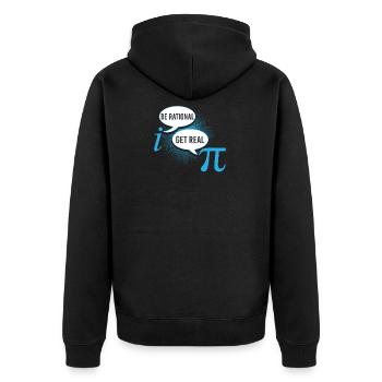 Pi Day Soyez rationnel Obtenez Real Shirt - Veste à capuche bio Premium Unisexe - noir - Dos - Nico (187cm)