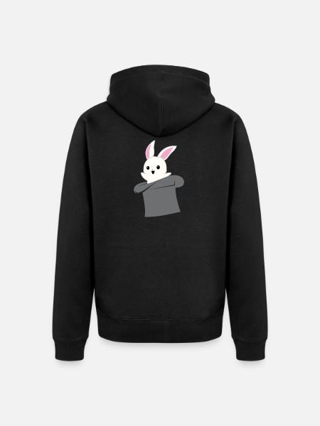 Magic Hat - Magic - Magic - Magician - Magic Hat - Unisex Premium Organic Zip Hoodie - black