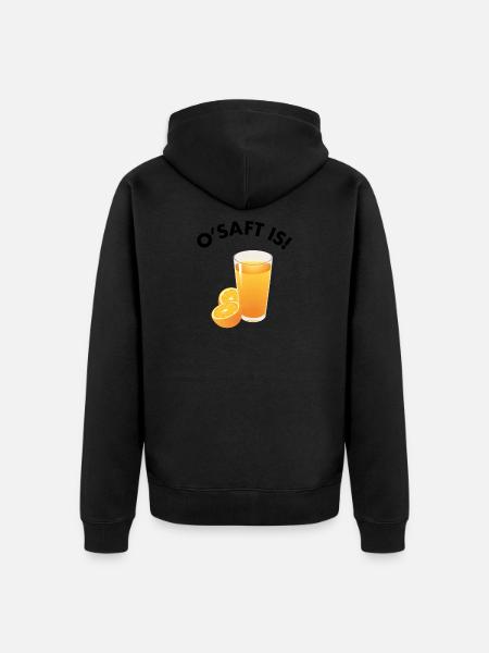 O'Saft is! - Unisex Premium Bio Zip Hoodie - Schwarz