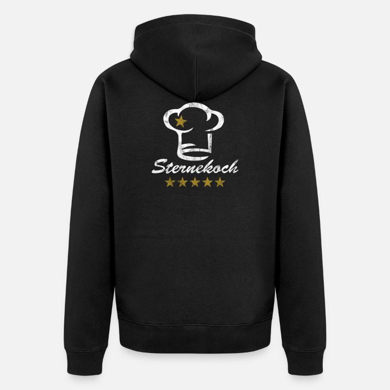 Stjärnkock kock hatt 5 stjärnor kock kock grunge - Ekologisk premiumluvjack unisex - svart