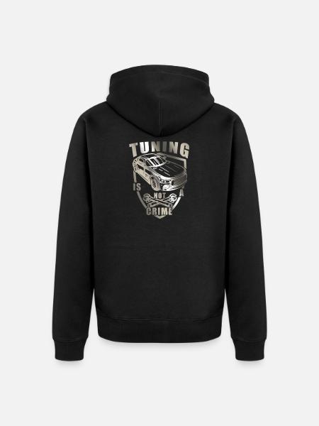 Tuning - Veste à capuche bio Premium Unisexe - noir
