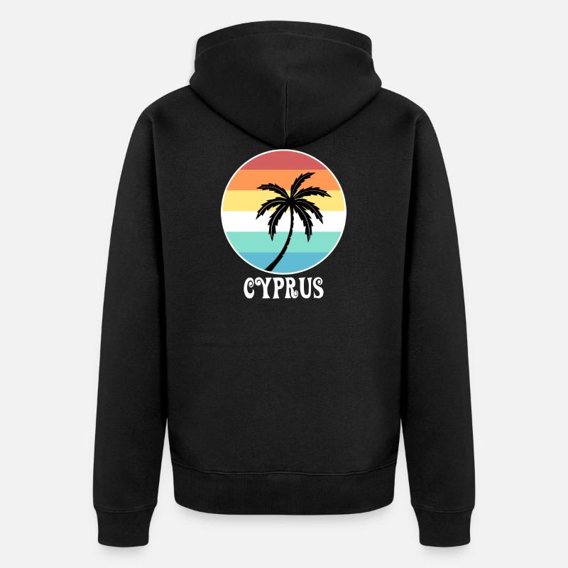 Chypre - Veste à capuche bio Premium Unisexe - noir