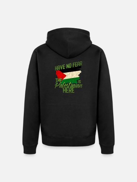 Palaestina - Unisex Premium Bio Zip Hoodie - Schwarz