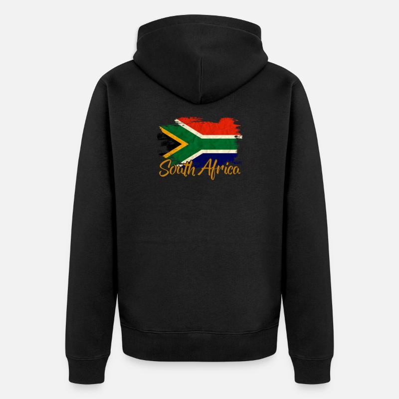 Afrique du Sud - Veste à capuche bio Premium Unisexe - noir