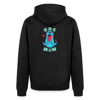 Dog maman | Puppy Dog Lover - Veste à capuche bio Premium Unisexe - noir - Dos - Nico (187cm)