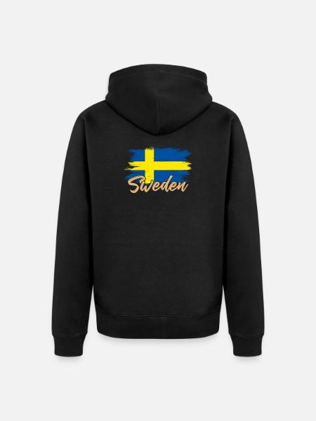 Suède - Veste à capuche bio Premium Unisexe - noir