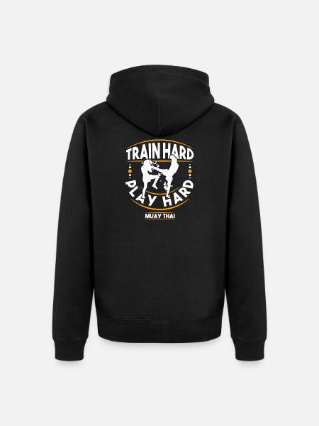 Muay Thai - Veste à capuche bio Premium Unisexe - noir
