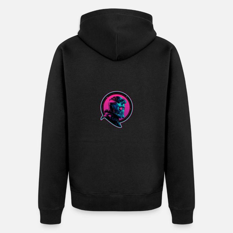 Seigneur des étoiles - Veste à capuche bio Premium Unisexe - noir
