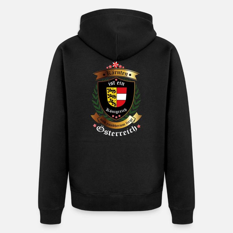 Kärnten - Unisex Premium Bio Zip Hoodie - Schwarz