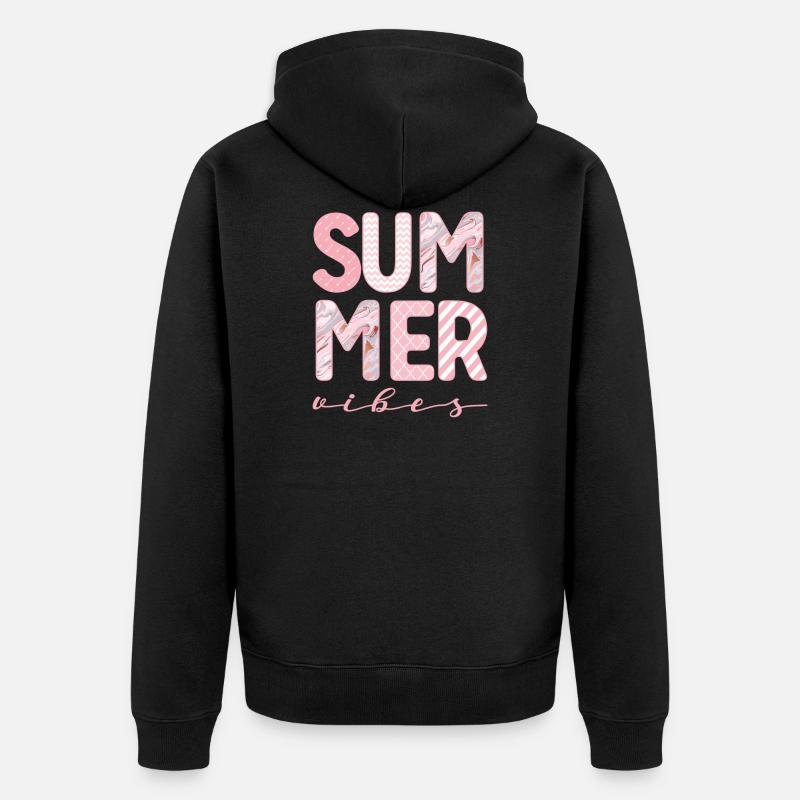 Summer Vibes - Veste à capuche bio Premium Unisexe - noir