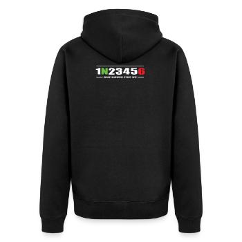 Motorrad Geschenk - Veste à capuche bio Premium Unisexe - noir - Dos - Nico (187cm)