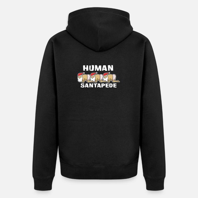 Père Noël Human Santapede - Veste à capuche bio Premium Unisexe - noir