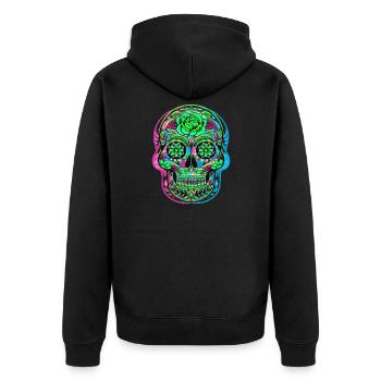 CALAVERA JOUR DES MORTS - Veste à capuche bio Premium Unisexe - noir - Dos - Nico (187cm)