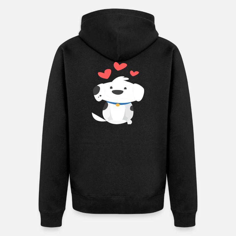 Gentle dog shirt - Veste à capuche bio Premium Unisexe - noir