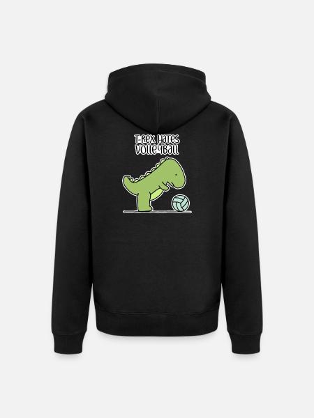 volleyball - Unisex Premium Organic Zip Hoodie - black