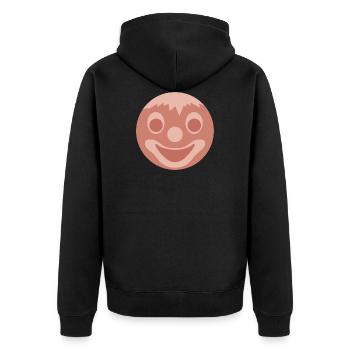Saucisse visage - Veste à capuche bio Premium Unisexe - noir - Dos - Nico (187cm)