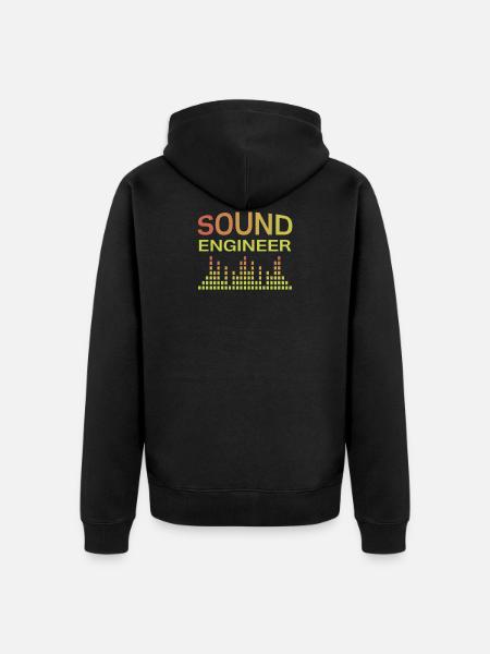 Sound engineer sound engineer - Unisex Premium Organic Zip Hoodie - black