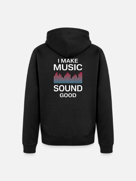 Tontechniker Tontechnik Spruch - Unisex Premium Bio Zip Hoodie - Schwarz