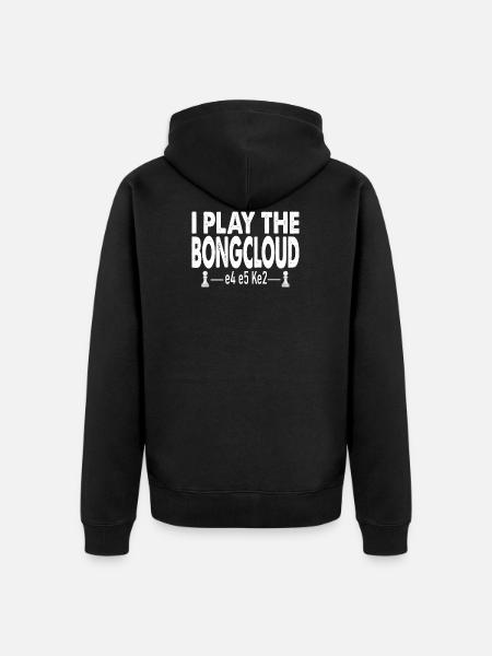 Chess Chess Bongcloud Opening Meme - Veste à capuche bio Premium Unisexe - noir