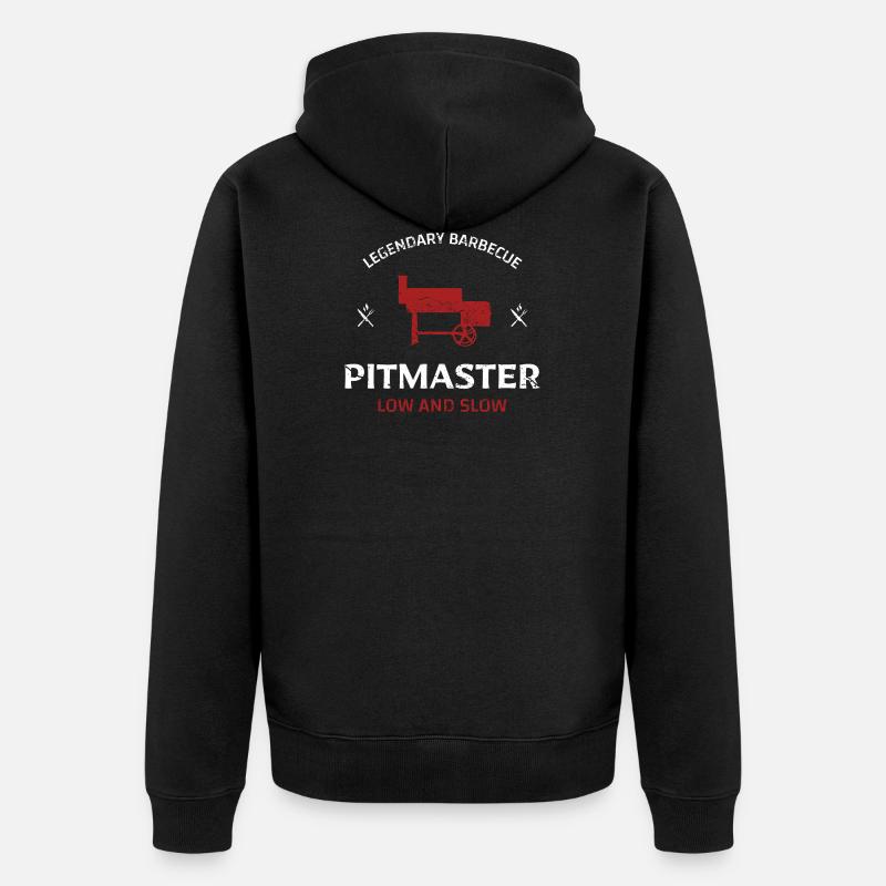 Pitmaster - Unisex Premium Bio Zip Hoodie - Schwarz