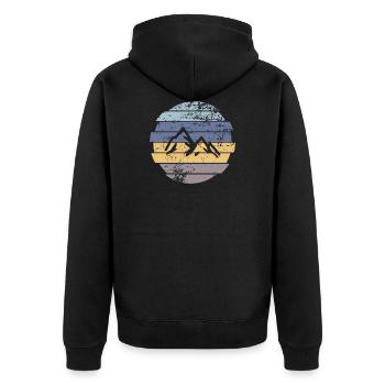 Berg - Veste à capuche bio Premium Unisexe - noir - Dos - Nico (187cm)