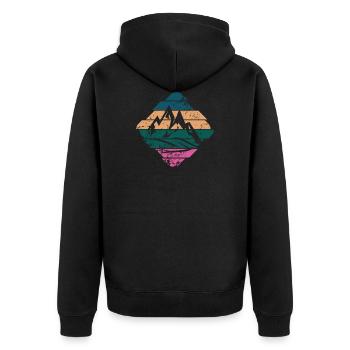 Berg - Veste à capuche bio Premium Unisexe - noir - Dos - Nico (187cm)