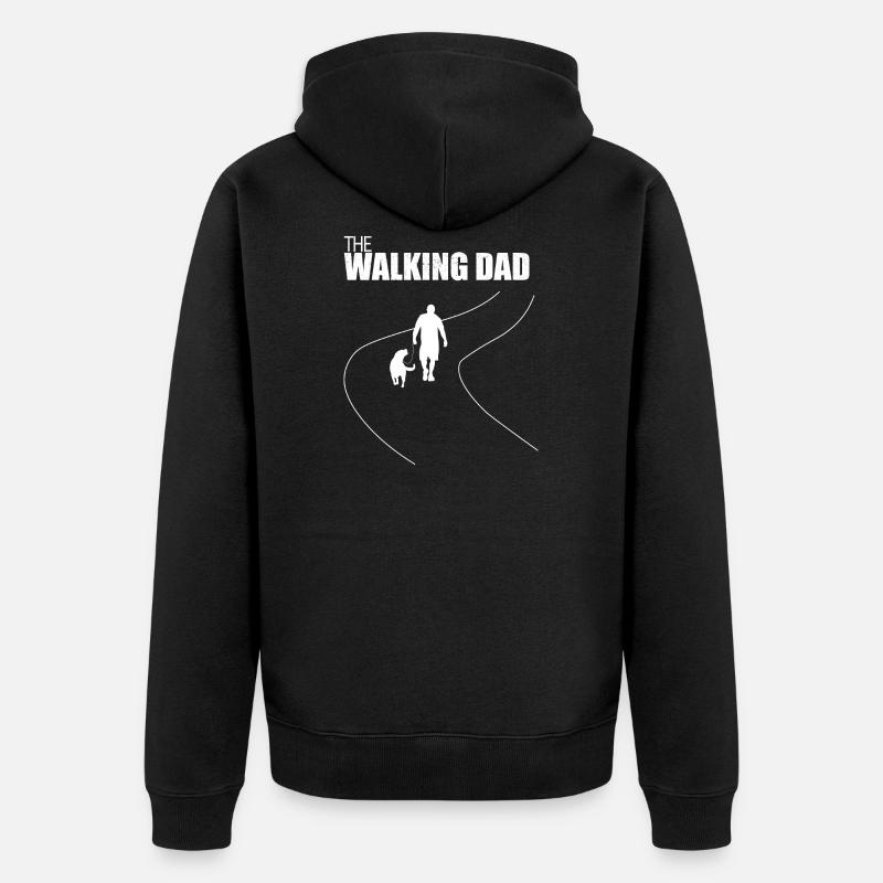 The Walking Dad Labrador - Veste à capuche bio Premium Unisexe - noir