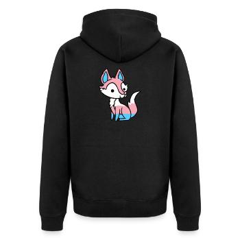 Trans Pride Fuchs Transgender Pride - Veste à capuche bio Premium Unisexe - noir - Dos - Nico (187cm)