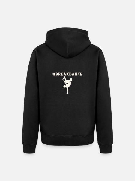 Breakdance - Unisex Premium Bio Zip Hoodie - Schwarz