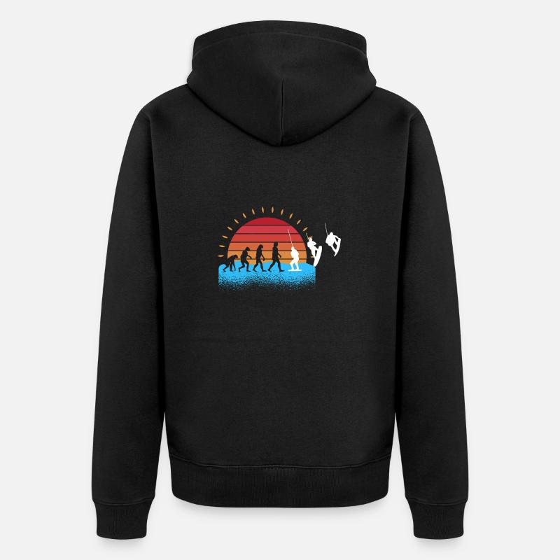 Evolution Wakeboarder Wakeboard Wakeboarding - Veste à capuche bio Premium Unisexe - noir