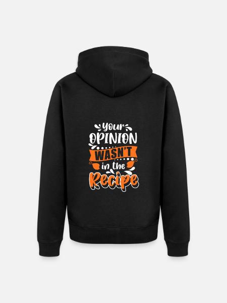 Chef Kitchen Hobby Chef Chef - Unisex Premium Organic Zip Hoodie - black