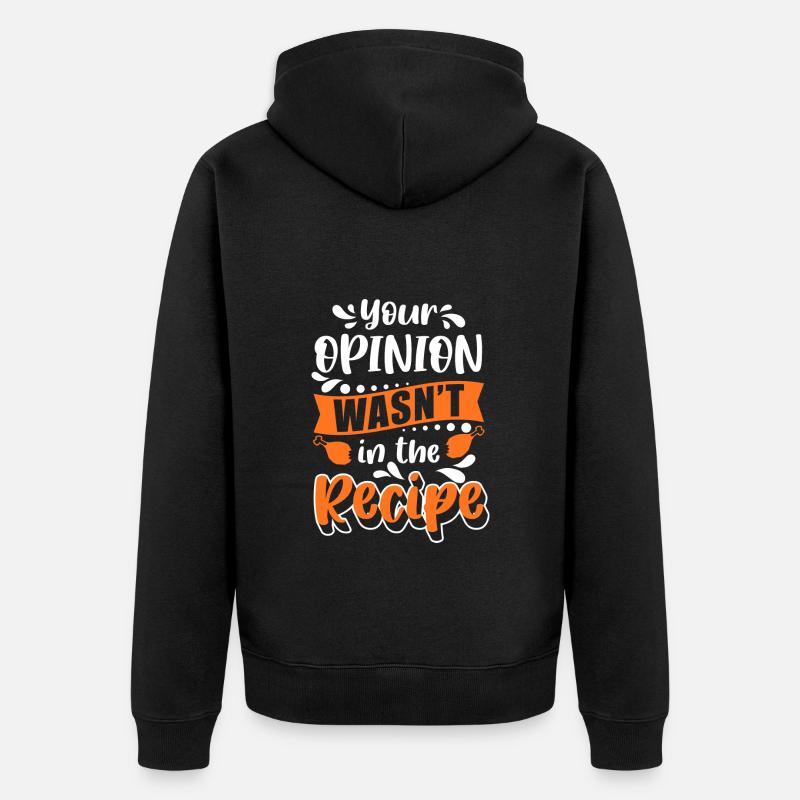 Chef Kitchen Hobby Chef Chef - Unisex Premium Organic Zip Hoodie - black