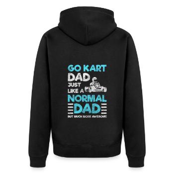 Kart Driver Go kart - Veste à capuche bio Premium Unisexe - noir - Dos - Nico (187cm)