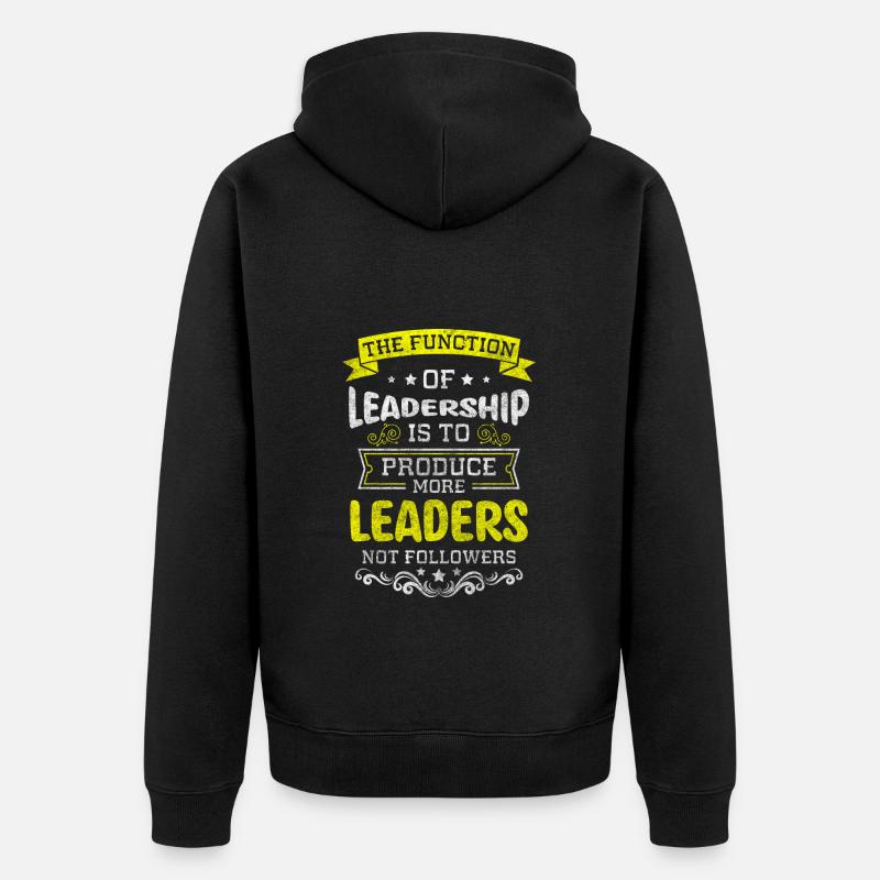 firma manager - Unisex Premium Bio Zip Hoodie - Schwarz