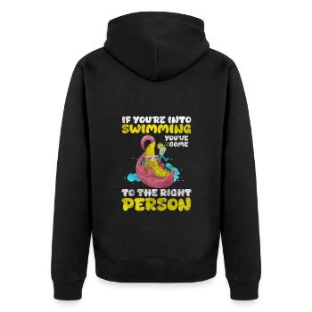 Nageurs Mer - Veste à capuche bio Premium Unisexe - noir - Dos - Nico (187cm)