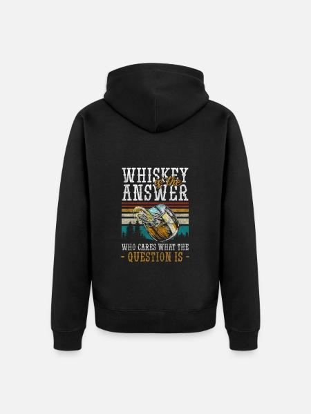 Rum connoisseurs celebrate cubes - Unisex Premium Organic Zip Hoodie - black