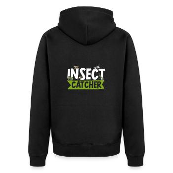 Collectionneurs d’insectes, insectes, amateurs de coléoptères, entomologistes - Veste à capuche bio Premium Unisexe - noir - Dos - Nico (187cm)