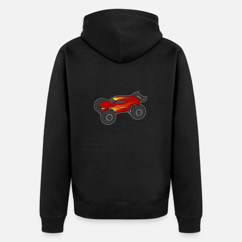 RC Car Remote Control Car - Unisex Premium Organic Zip Hoodie - black